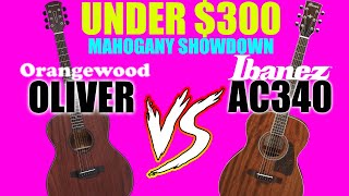 Video thumbnail for Orangewood Oliver vs Ibanez AC 340 OPN by Joey Yandell