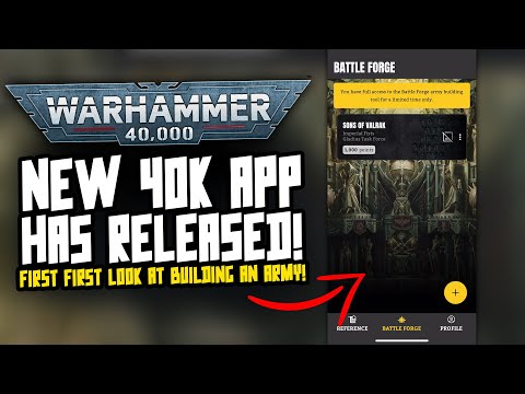 NEW Warhammer 40,000 APP is released! First look/Army build!
