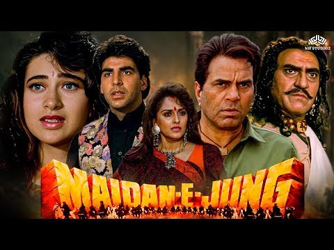 Maidan-E-Jung Full Movie | Dharmendra Power-Packed Action |  Akshay • Karishma