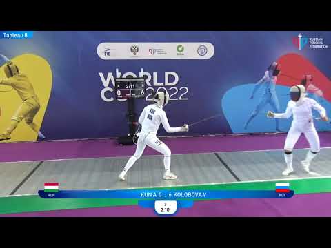 Sirius Epee 2022, WE Ind T8 Kolobova RUS - Kun HUN