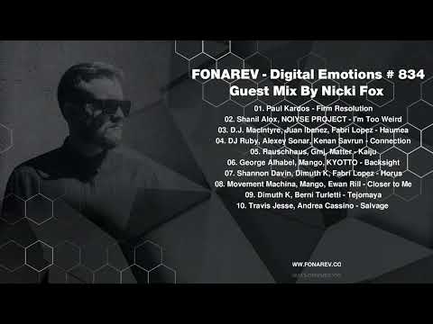 FONAREV - Digital Emotions # 834. Guest Mix By Nicki Fox