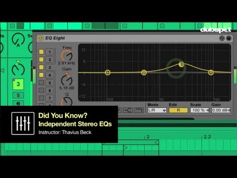 Ableton Live Tips w/ Thavius Beck Pt 16 - Independent Stereo EQs - 'Did You Know?'