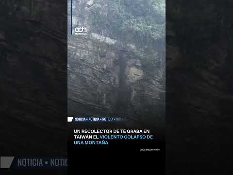 Un agricultor de té presenció y grabó el derrumbe de una ladera en Taiwán