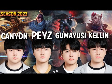 Canyon, Peyz, Gumayusi, Kellin in the Same TEAM - Peyz vs Kiin - Patch 13.20 KR Ranked