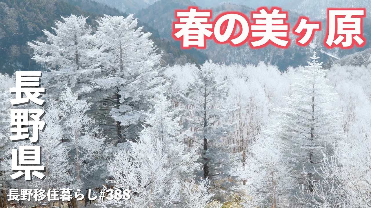 【長野移住】春の美ヶ原はまだまだ冬の絶景に巡り会えます!!｜美ヶ原高原｜鹿教湯温泉｜ドライブ｜田舎暮らし｜長野県｜4K