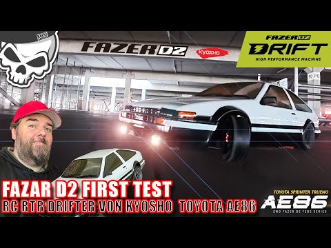 First Test Kyosho Fazer D2 Toyota Sprinter Trueno AE86 RTR RC Drifter for Single Player Want to k...