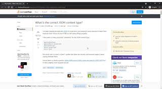 What is the correct JSON content type? Stackoverflow Q/A explained