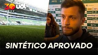 ZAGUEIRO DO MIRASSOL APROVA NOVO GRAMADO SINTÉTICO DO PALMEIRAS: 'FICOU MUITO BOM PARA JOGAR'