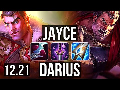 JAYCE vs DARIUS (TOP) | 6/0/5, 300+ games, Dominating | EUW Master | 12.21