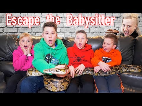 Escape the Babysitter! Ninja Kidz vs Babysitter Escape Room!