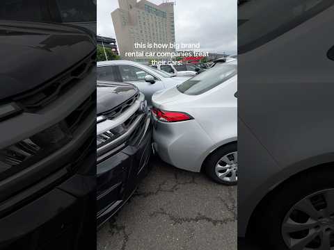 How rental car companies treat their vehicles #rentalcars #rental #cars #airport #hertz #avis