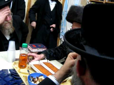 Nadvorna Rebbe Tzfat Chanukah Candle Lighting Tish 9