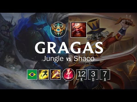 Gragas Jungle vs Shaco - BR Challenger Patch 8.8