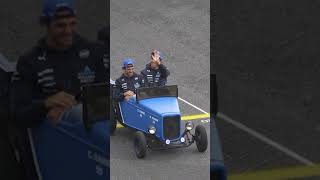 Scenes from the fun-filled drivers' parade, 2025 Sao Paulo F1 Grand Prix