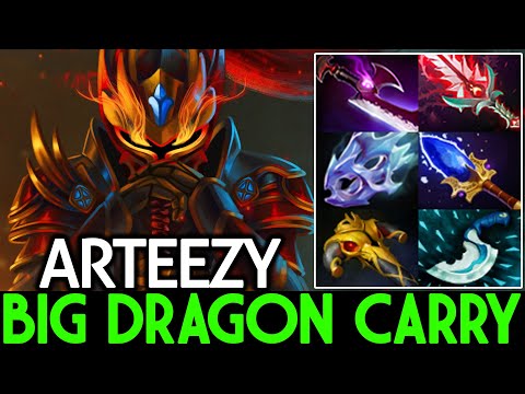 ARTEEZY [Dragon Knight] New Carry Farm 950 GPM with Radiance + Midas Dota 2