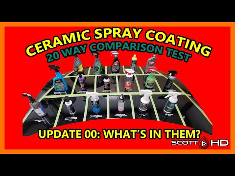 Ultimate Ceramic Spray Coating Test UPDATE 00 - 20 products compared - WHAT'S IN THEM??