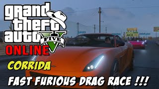 GTA 5 Online - Corrida Fast Furious Drag Race- Chimbicas insanas xD