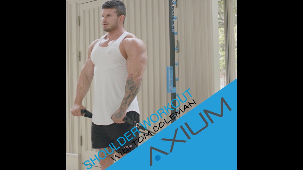 Shoulder workout - front raises