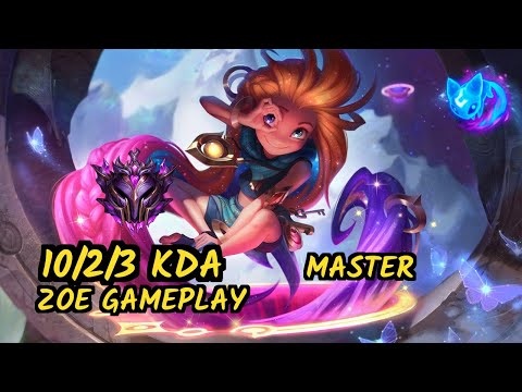 FTW Xaky (ZOE) vs LISSANDRA - 10/2/3 KDA MID GAMEPLAY - EUW Ranked MASTER