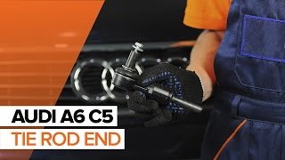 How to change tie rod end / track rod end on AUDI A6 C5 TUTORIAL | AUTODOC
