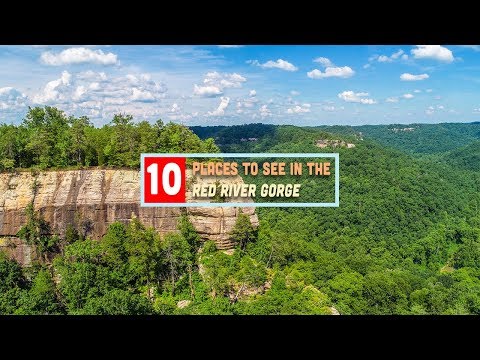 10 Places to See in The Red River Gorge Drone Video