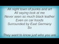 Adam Ant - Bright Lights Black Leather Lyrics