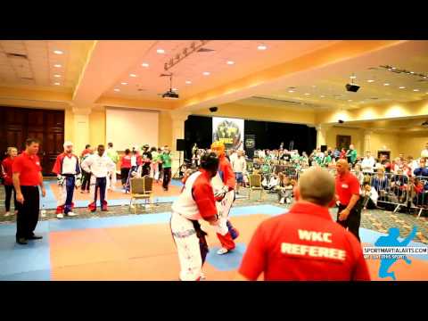 WKC Worlds 2014  Men's Point Sparring Team USA Ross Cooke v Team USA Avery Plowden