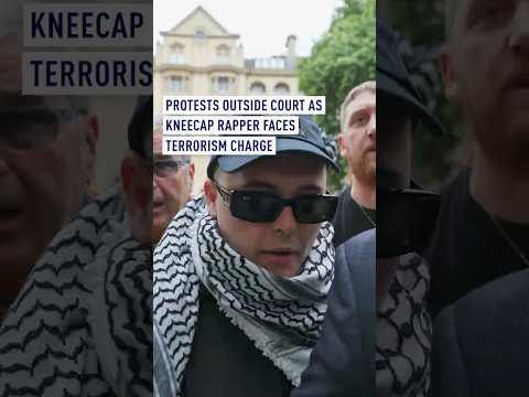 Protests outside court as Kneecap rapper faces terrorism charge