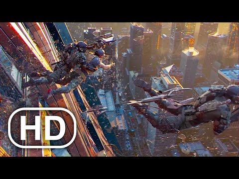 Army Soldiers Destroy Skyscraper Building Action Scene 4K ULTRA HD - Crossfire X