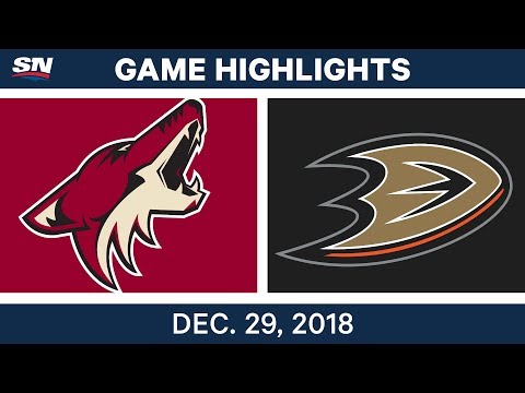 NHL Highlights | Coyotes vs. Ducks - Dec 29, 2018