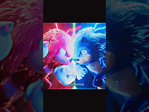Sonic vs Knuckles 🥶 | Skull edit💀🔥 #film #edit #sonic #shortsfeed #tranding #shorts