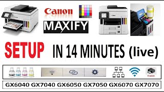 Canon Printer Wireless Setup How to connect MAXIFY GX6020 GX6050 GX6070 GX7020 GX7070 GX7050(part10)