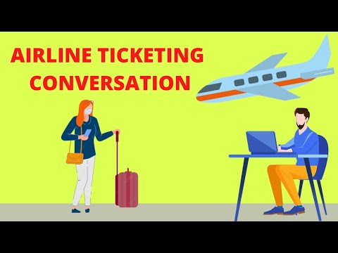 AIRLINE TICKET RESERVATION/ AIRLINE TICKET CONVERSATION ENGLISH ||CLICK AND WATCH