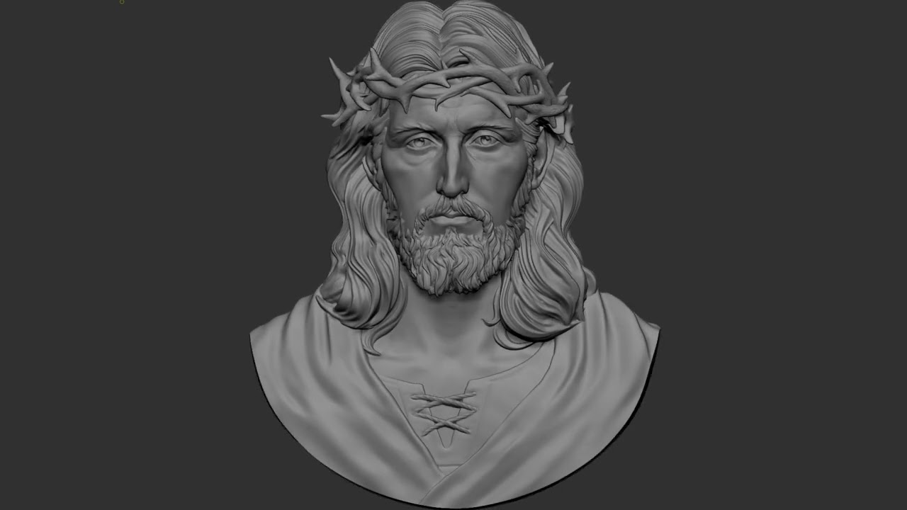 Jesus Relief 10 3D Print Model