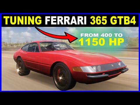 Thumbnail for Tuning Ferrari 365 GTB4 1968 to make a real Forza Horizon 5 Beast! Reaching top max speed Limitation by Ferrari 365