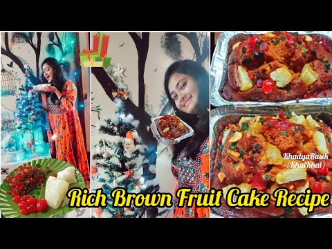 Rich Brown Fruit Cake Recipe Without Oven 😱😳😃😃 #homemade #fruitcake #viral #viralvideo #recipe