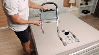 Product video: Lunderg Bed Rails for Elderly Adults Safety w/ Led Light & Storage Bag