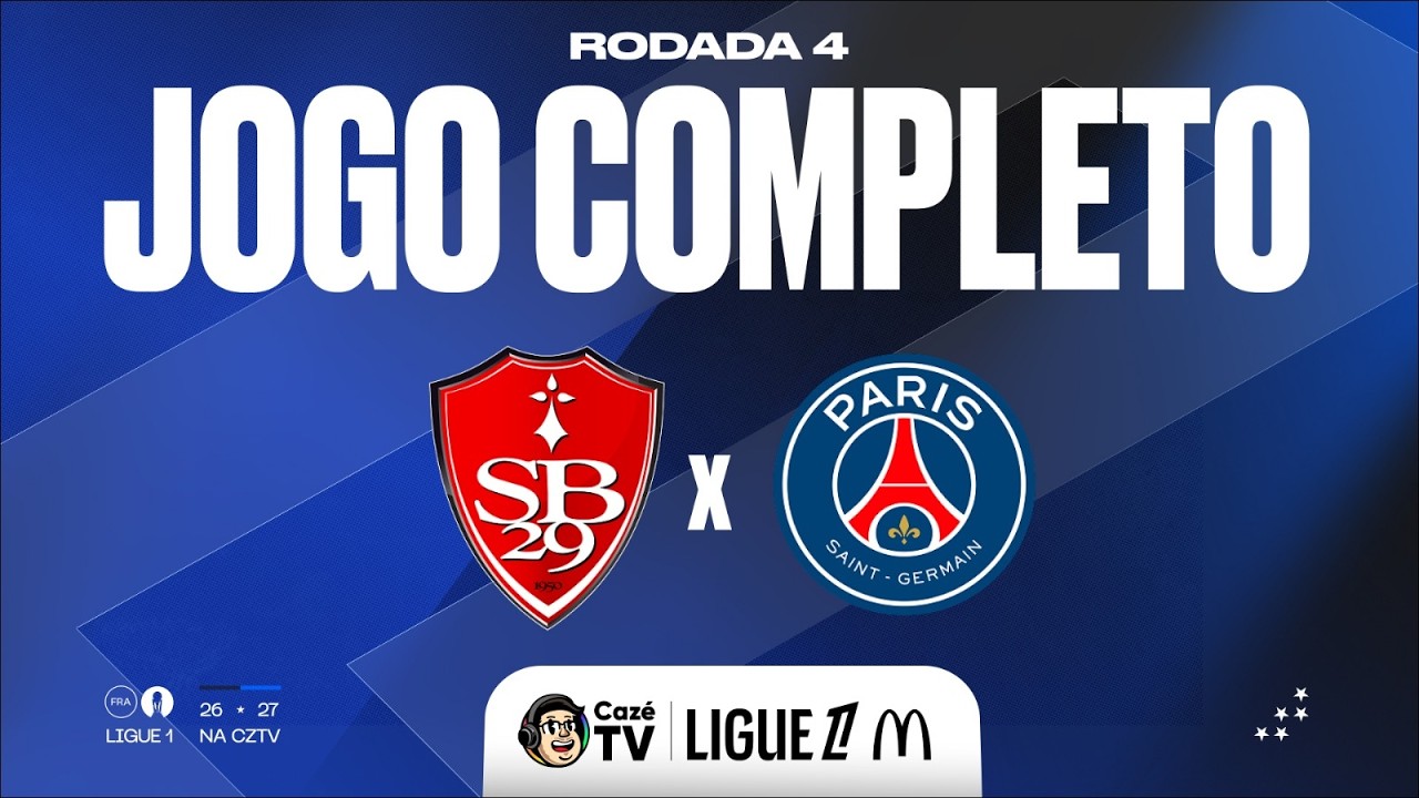 JOGO COMPLETO: STADE BRESTOIS X PSG | LIGUE 1 26/27 | 4ª RODADA