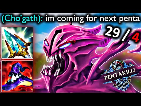 THE STRONGEST CHO'GATH IN SEASON 13 (FULL AP, PENTAKILL)