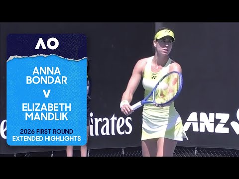 Anna Bondar v Elizabeth Mandlik Extended Highlights | Australian Open 2026 First Round