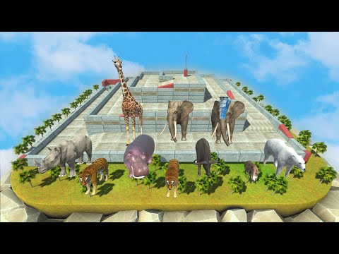 TOWER SPEED RACE ALL ANIMALS CHAMPIONSHIP - Animal Revolt Battle Simulator Race