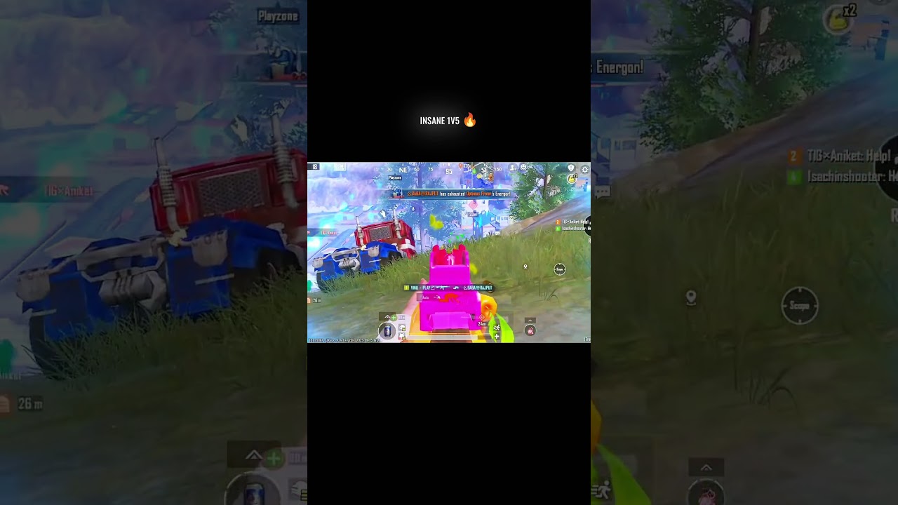 INSANE 1V5 CLUTCH 🔥| #shorts #bgmi #clutch #1v5 #insane