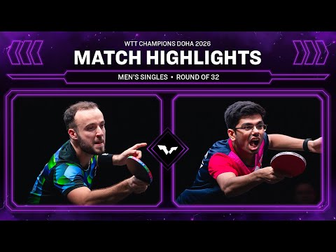 Simon Gauzy vs Manav Thakkar | MS R32 | WTT Champions Doha 2026