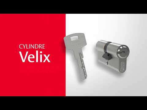 Cylindre de sûreté - laiton nickelé - 5 clés brevetées - Velix VACHETTE
