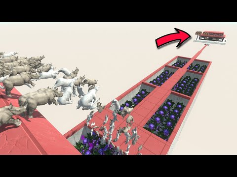 Monster Flower Challenge | Running and Jumping for Survival - Animal Revolt Battle Simulator