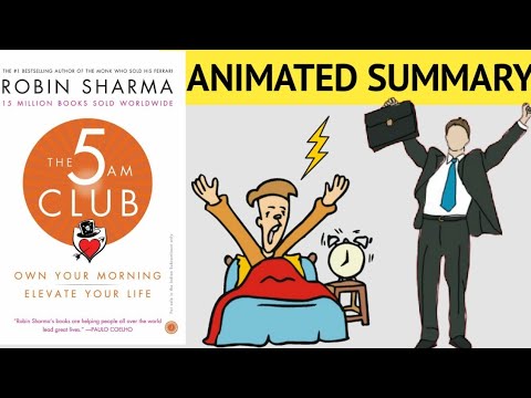 The 5 Am Club Animated Book Summary | Robin Sharma