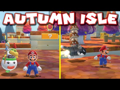 AMAZING new Bowser's Fury Island: Autumn Isle! [CUSTOM LEVEL in Bowsers Fury + new Cat Shines!]