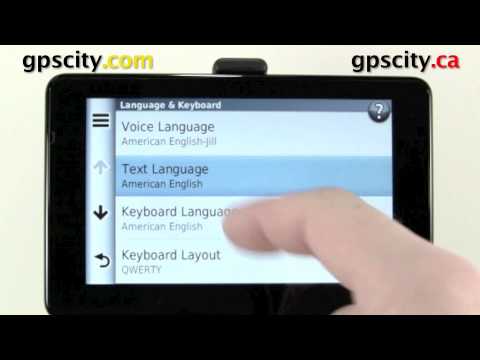 Language and Keyboard Settings in the Garmin nuvi 3550 and nuvi 3590 with GPS City