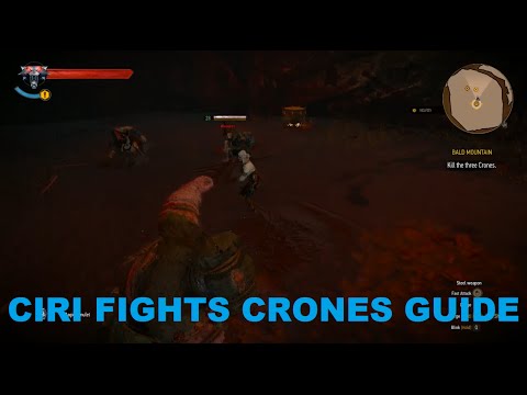Witcher 3 - Ciri fights Crones Guide - Bald Mountain Quest