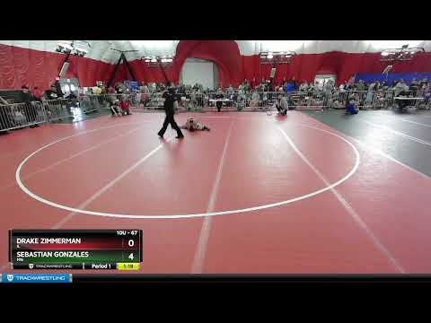 67 Lbs Round 1 - Drake Zimmerman, IL Vs Sebastian Gonzales, MN 6e4e